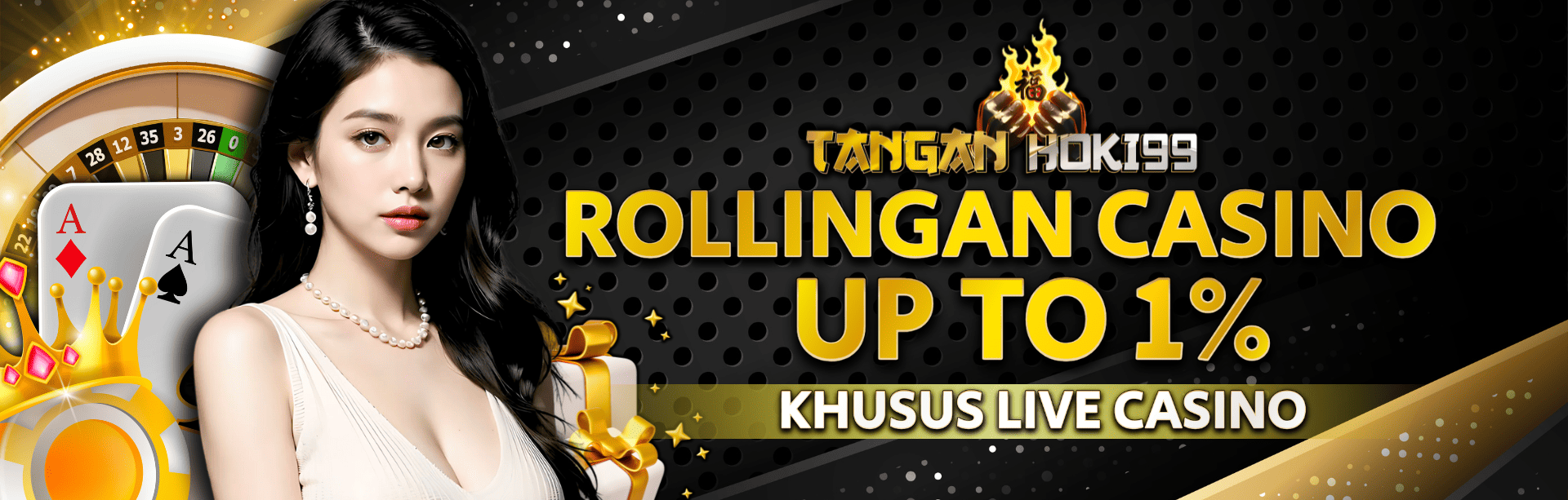 ROLLINGAN CASINO UP TO 1%